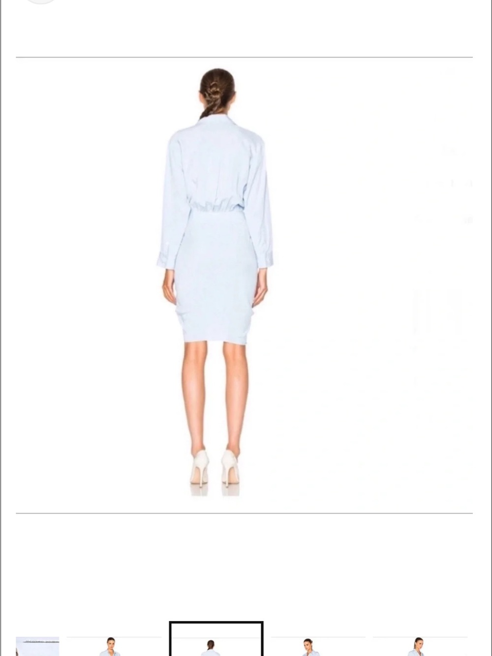 VERONICA BEARD Sierra Ruched Mini Dress Size 0 XS - Picture 3 of 3